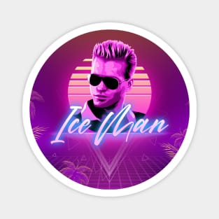 Iceman 80's Retrowave Magnet